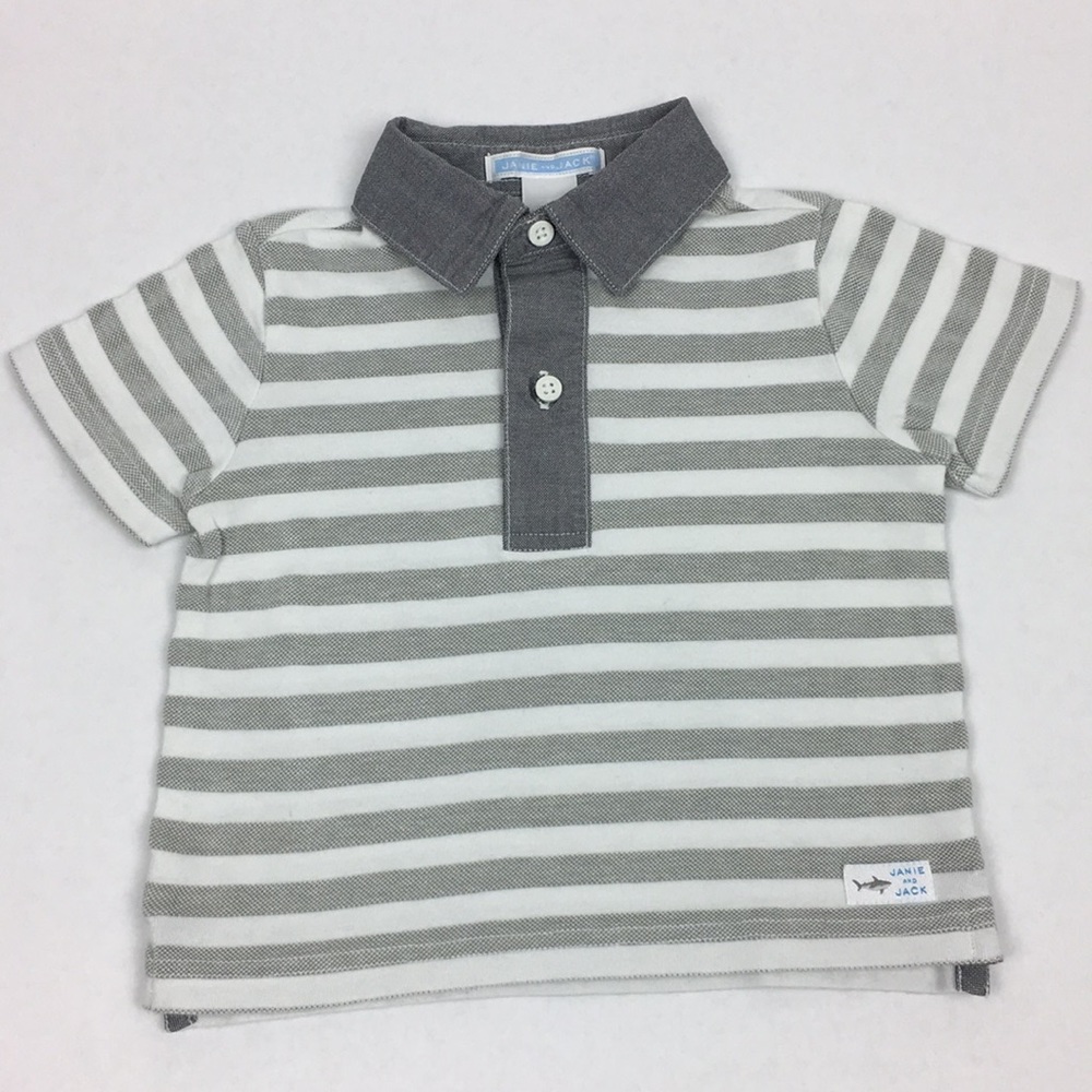 JANIE AND JACK polo style short tee